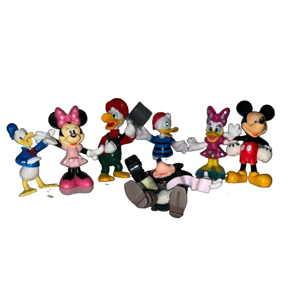 Disney Character Figures Mickey Minnie Daisy Lot Of 7) Donald Duck(4/b53/)